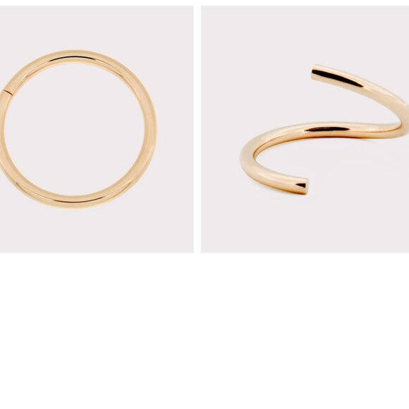 18g Yellow Gold Seam Ring (9/32") - Picture 2 of 4